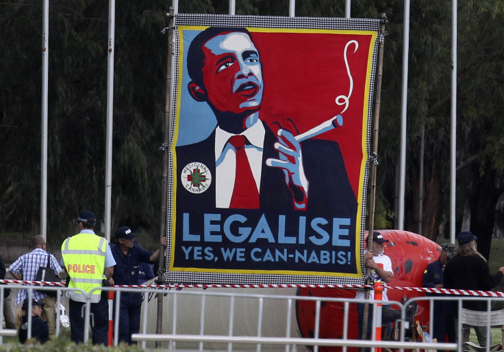 Legalization protestors in Australia.