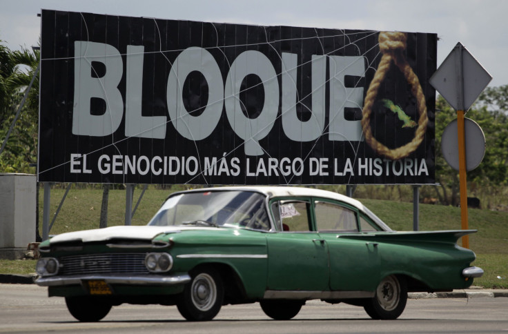 A propaganda billboard in Havana.