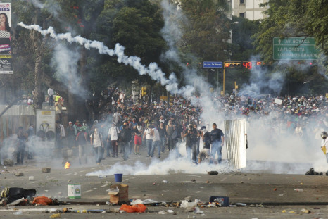 Demonstrators in Caracas.