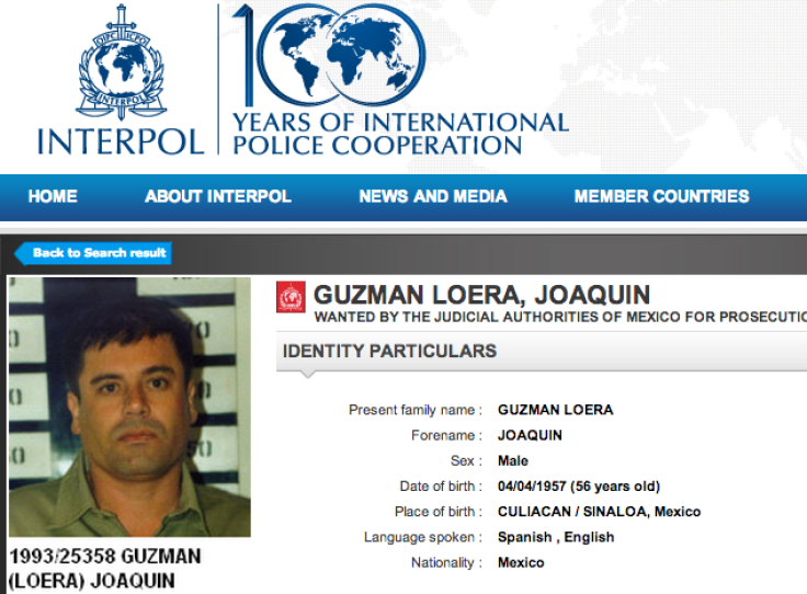 Interpol Chapo Guzman