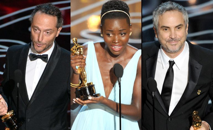 Emmanuel Lubezki, Lupita Nyong'o and Alfonso Cuarón