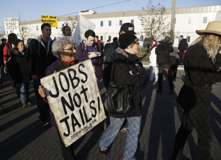 Supporters of hunger strikers in Tacoma.