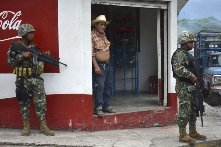 Mexican marines in Michoacan.