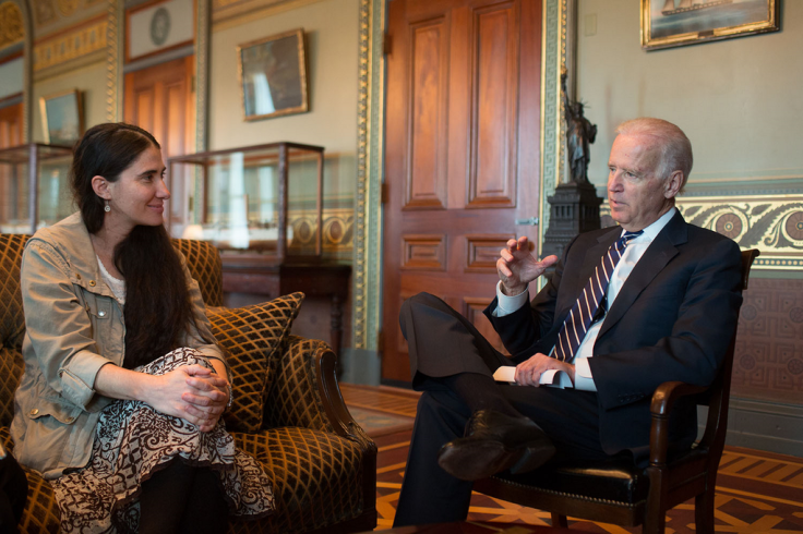 Biden and Sánchez in Miami.