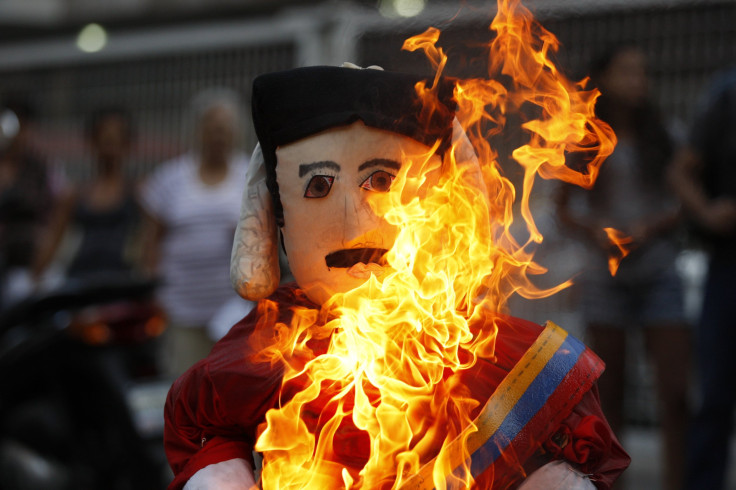 Effigy of Maduro in Caracas.