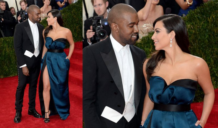 Kanye West and Kim Kardashian 