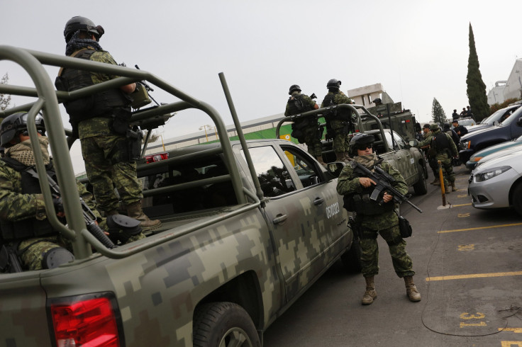 Mexican soldiers in May.