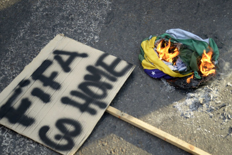 From a protest in Goiania.