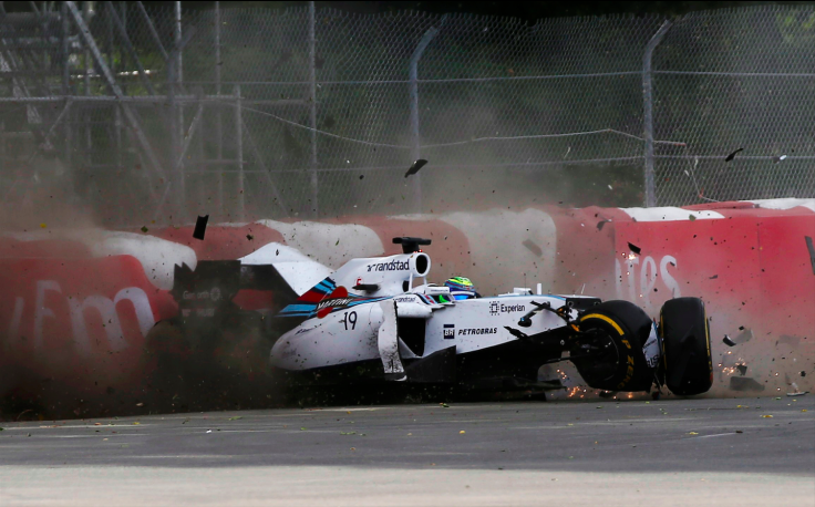 Massa Perez crash Montreal GP