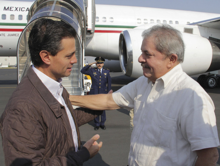 Pena Nieto and Lula in April 2013.