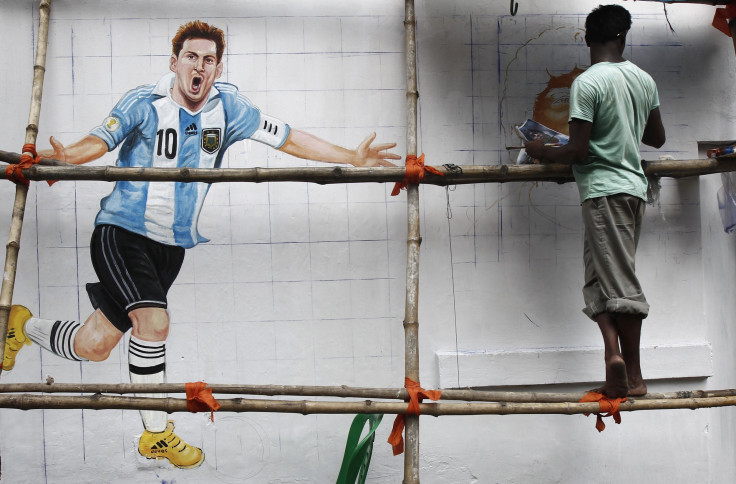 Painting of Messi