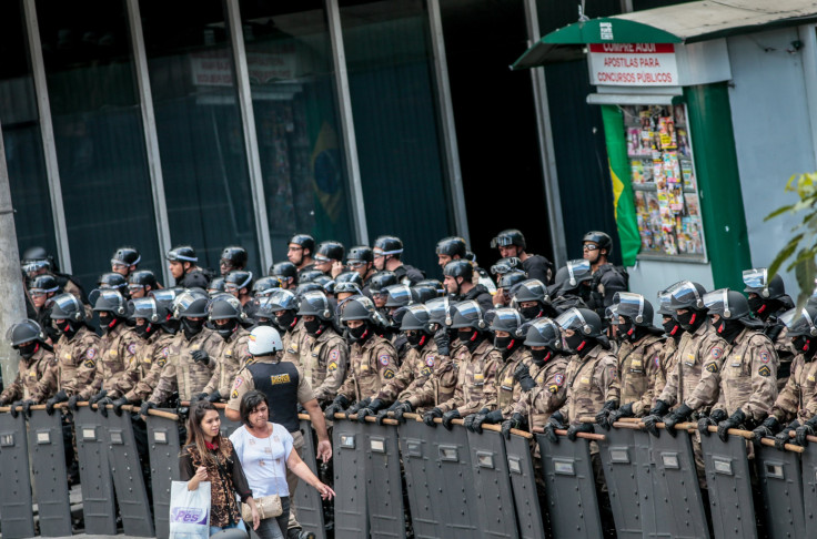 Brazilian police in Belo Horizonte.