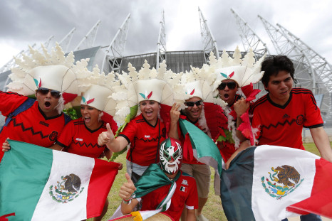 Mexican fans in Fortaleza.