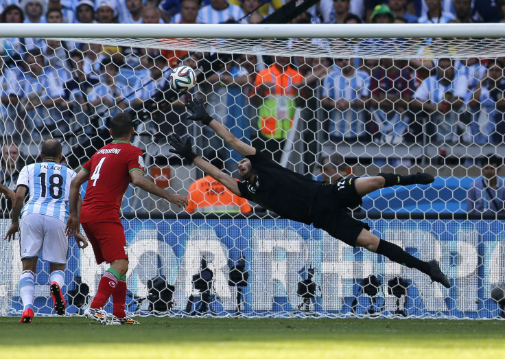 Iran goalie cant save