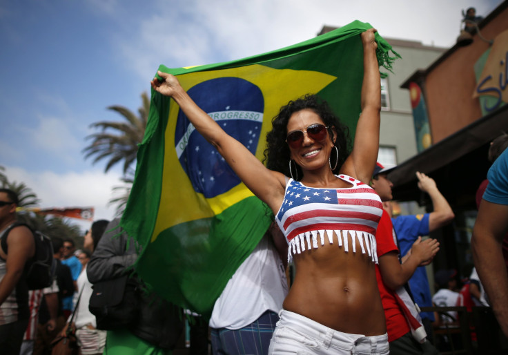 U.S. Fan with Brazilian flag