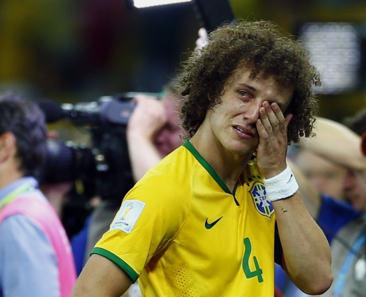 David Luiz cries