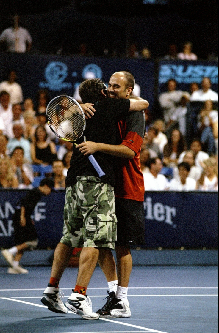 Andre Agassi and Robin Williams