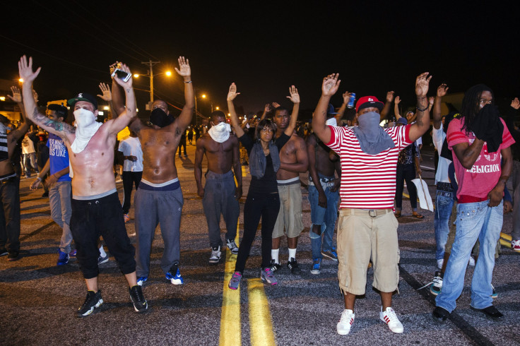 Ferguson Residents Protest Against Death Of Michael Brown