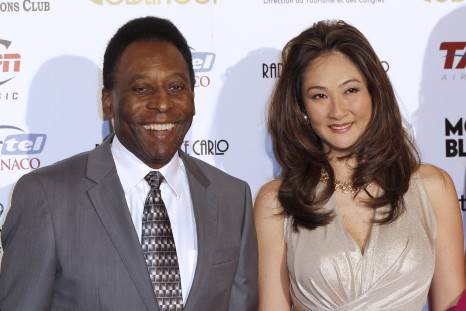 Pele and Marcia Aoki