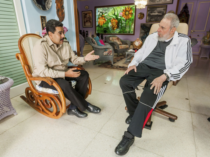 Nicolás Maduro and Fidel Castro