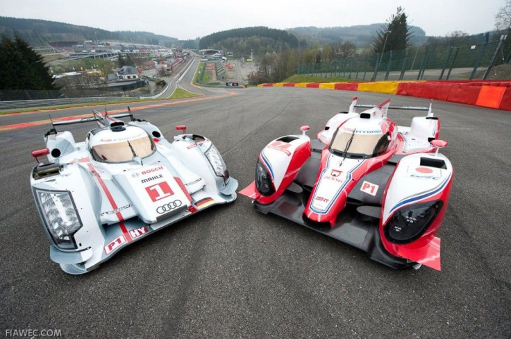 Audi R18 e-tron quattro and Toyota TS030 Hybrid LMP1