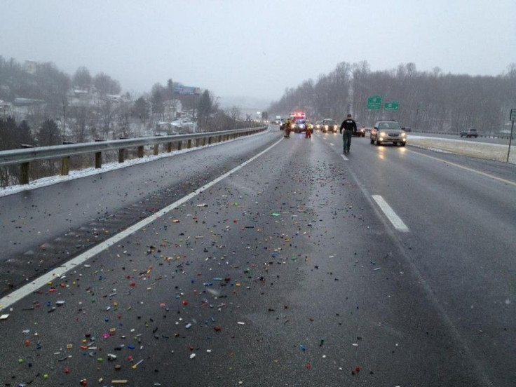 Lego spill on highway