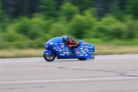 Motorcycle crashes at 285 mph