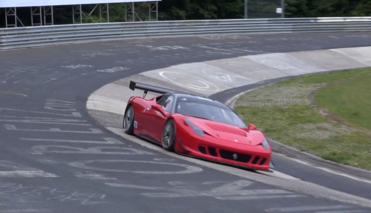 ferrari crash nurburgring