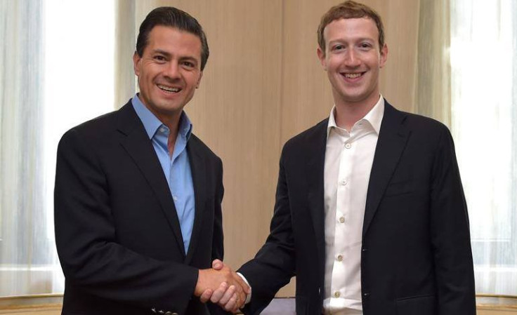 Enrique Peña Nieto and Mark Zuckerberg