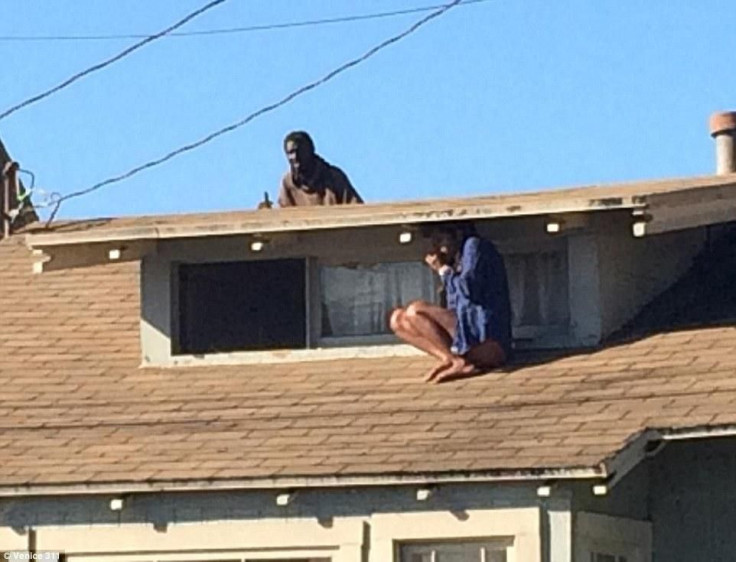 Melora Rivera hiding from a home intruder.