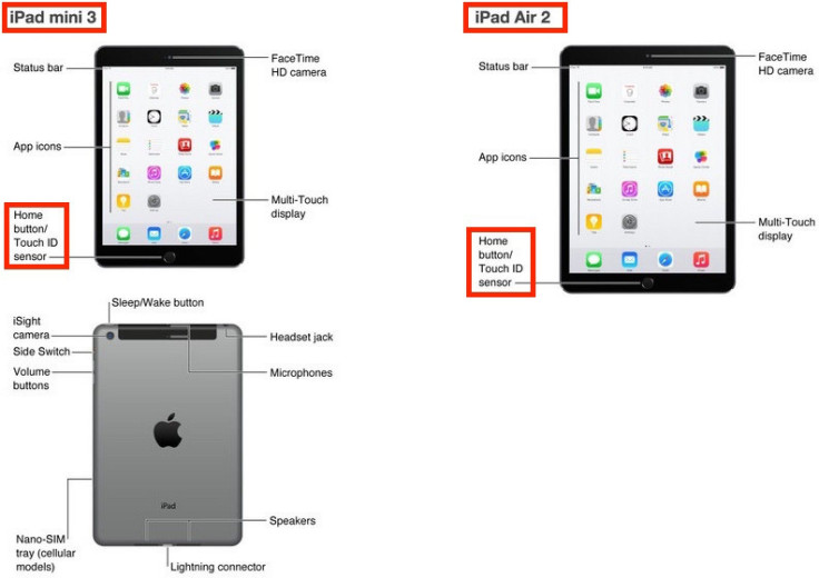 ipad air 2 ipad mini 3