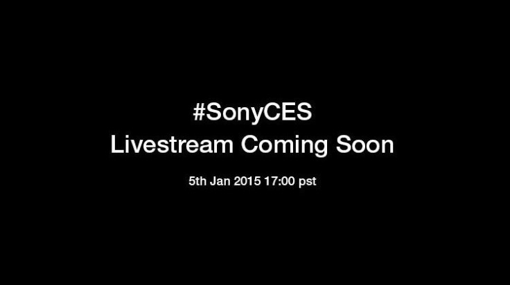 CES 2015 Sony Live Stream
