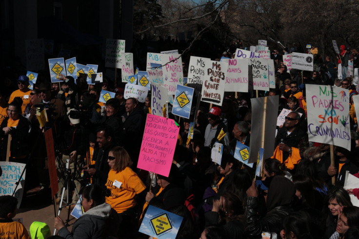 Protest Signs At Rally Against Martinez