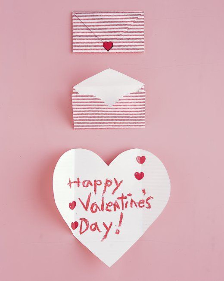 Folding Envelope Paper Hearts