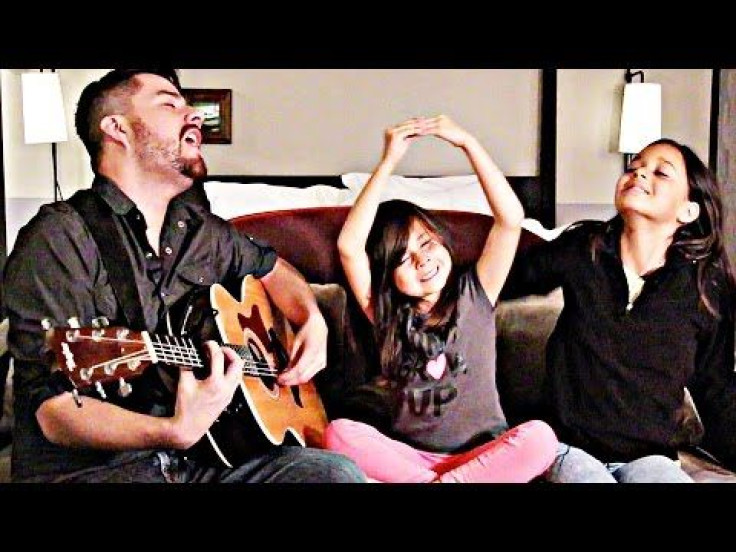 Single Dad Jorge Narvaez Sings Cinderella Song With Daughters