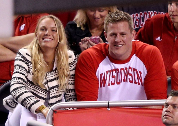 Caroline Wozniacki and J.J. Watt