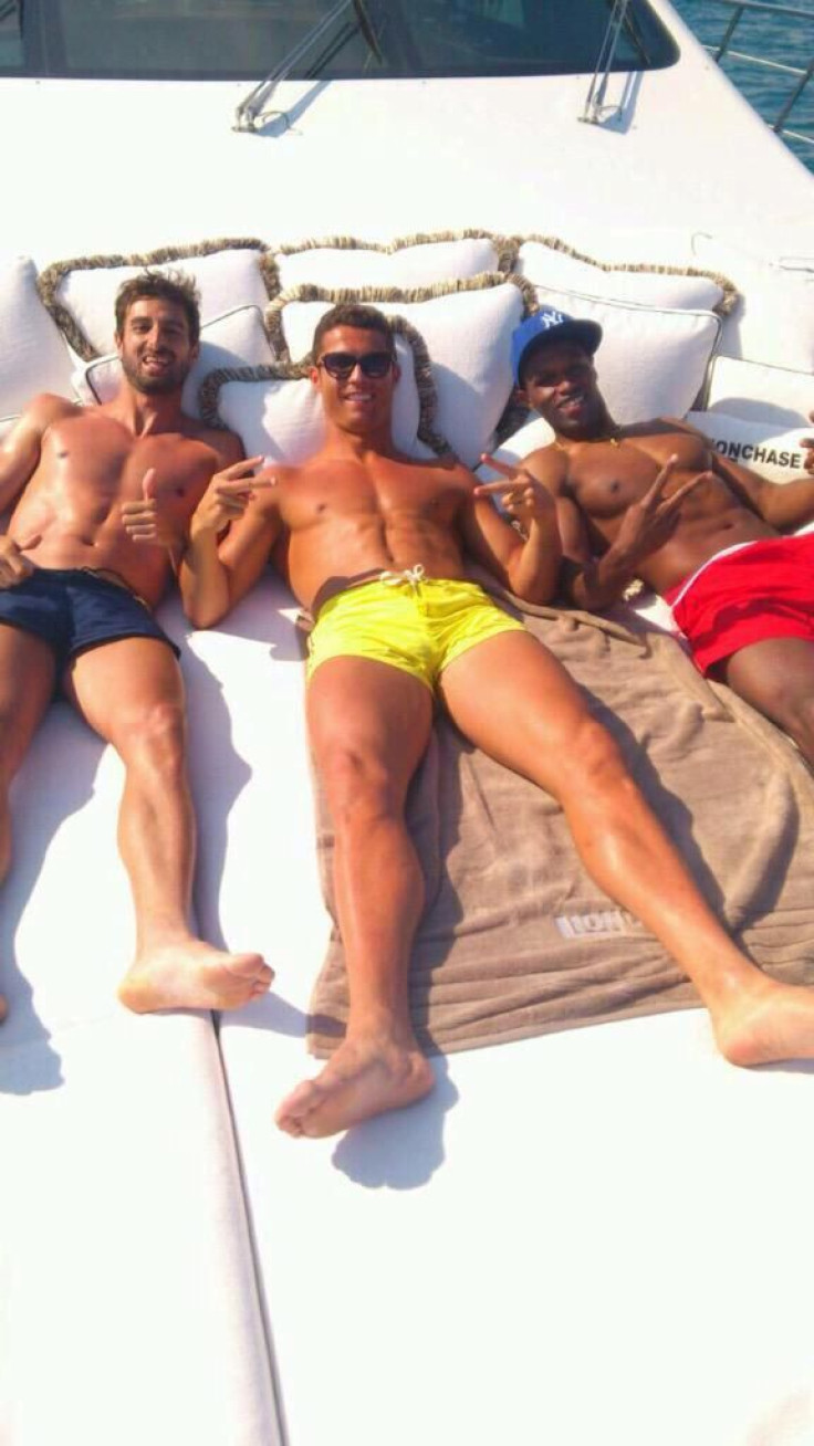 Cristiano Ronaldo Sunbathing. 