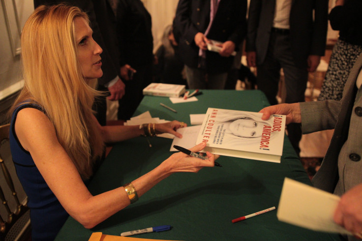 Ann Coulter signs book fan #1