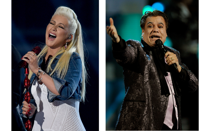 Cristina Aguilera and Juan Gabriel