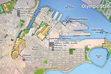 Boston Olympics Map