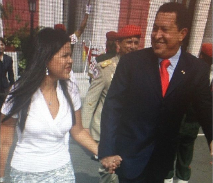Maria Gabriela y Hugo Chavez