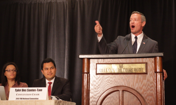 Martin O'Malley gestures