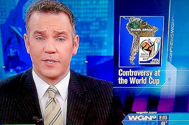 Geo Fail -- WGN South Africa South America