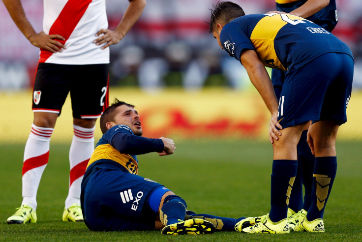 Fernando Gago Goes Down