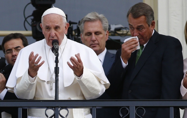 pope francis john boehner