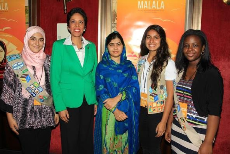 Malala Yousafzai, local Girl Scouts, Anna Maria Chávez