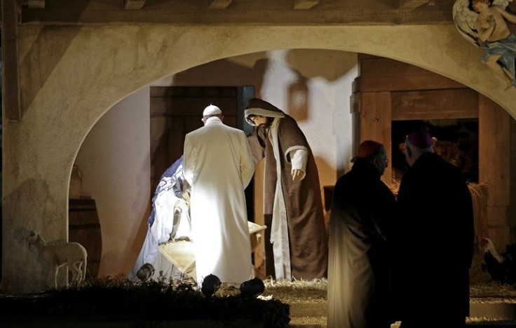 Papa Francisco en el portal