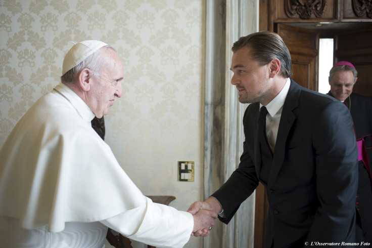 Pope Francis Leonardo DiCaprio