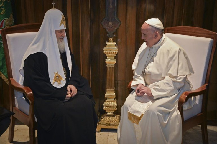 Patriarca Kirill y Papa Francisco 