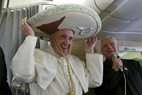 pope francis sombrero